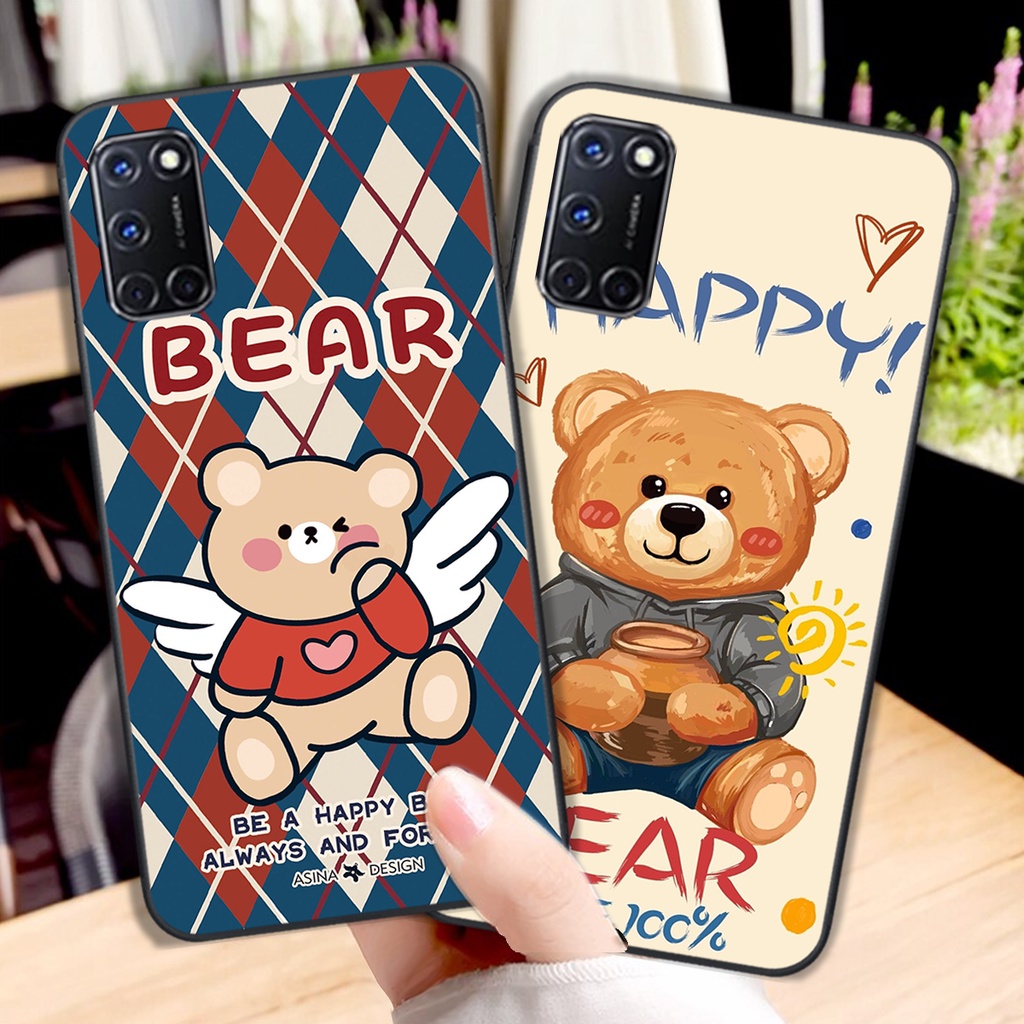 Ốp lưng Oppo A52 / A92 in hình cute, mẫu chú gấu siêu đẹp- GIÁ RẺ