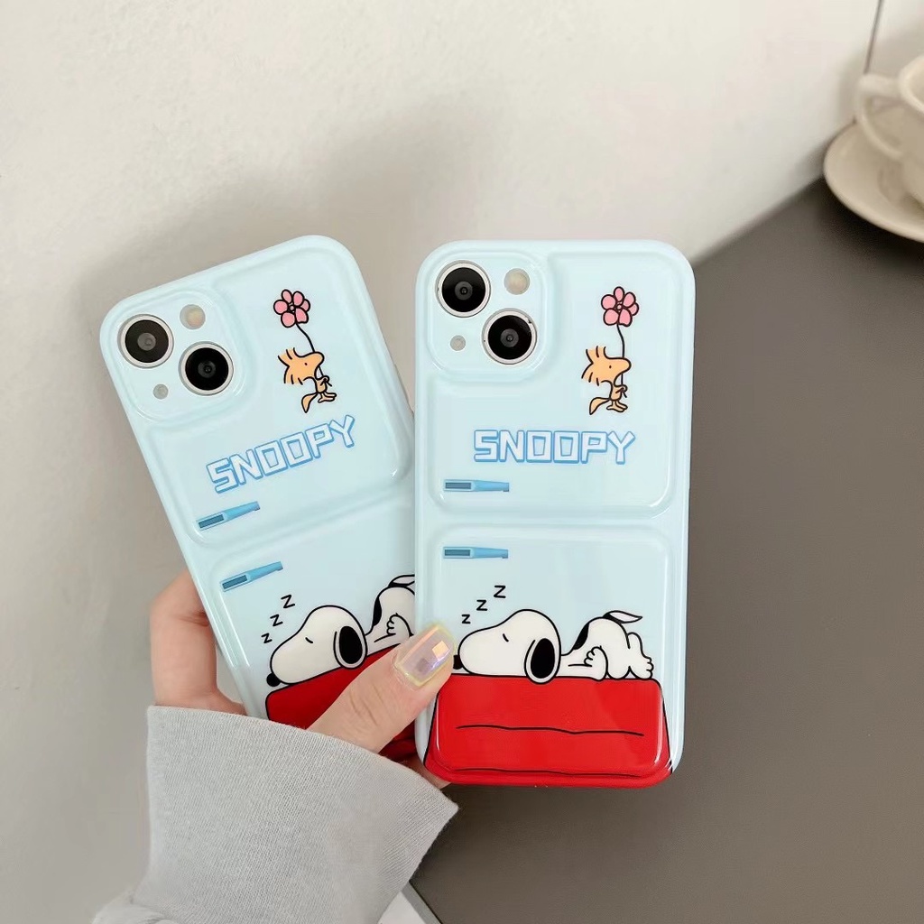 Ốp Điện Thoại Hình Snoopy 3D Cho iPhone 13 Pro Max 12 Pro Max 11 Pro Max XR X Xs Max