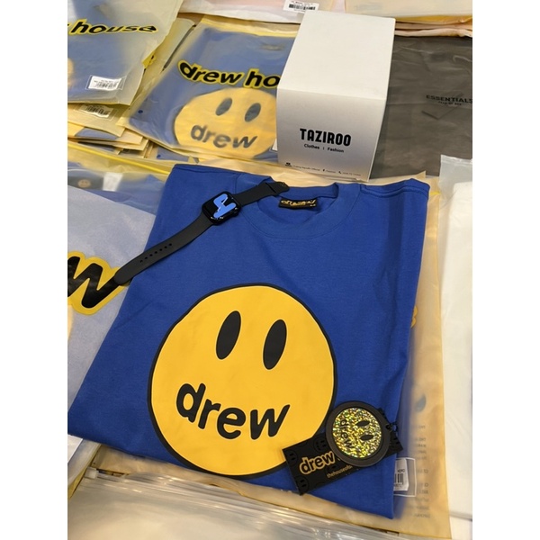 🌟 - Áo thun  Drewhouse bản mặt cười Mascot 2 màu đỉnh nhất, Drewhouse Mascot Tee