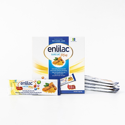 Sữa cao năng lượng Enlilac Surelac Plus 2 hộp 400g tăng đề kháng