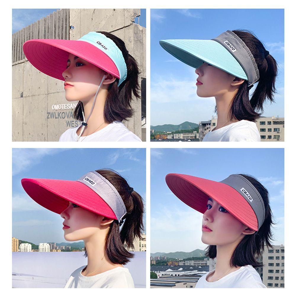 Mũ Lưỡi Trai Nửa Đầu Chống Nắng Mùa Hè Thoáng Khí Di Động Có Thể Điều Chỉnh Cho Nữ