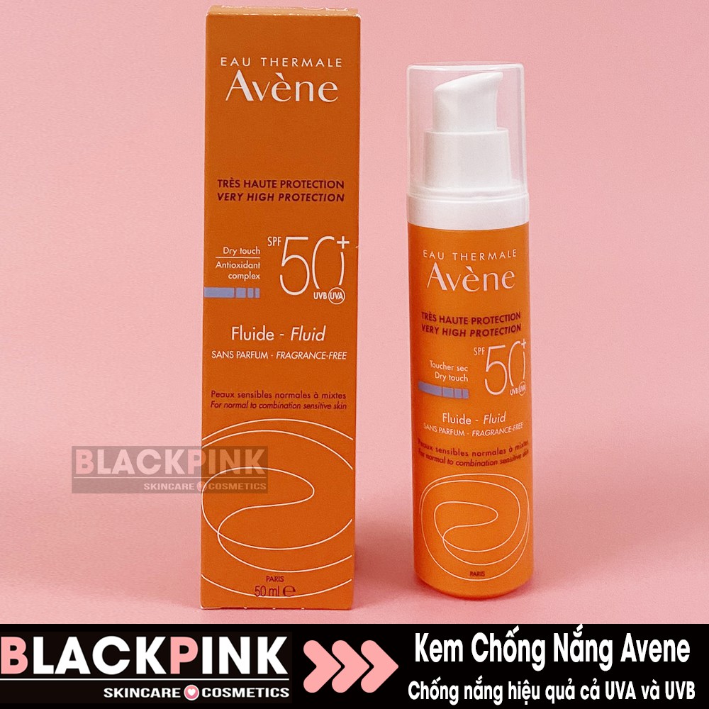 Kem Chống Nắng Avene Dry Touch Antioxidant Complex Fluide SPF 50+