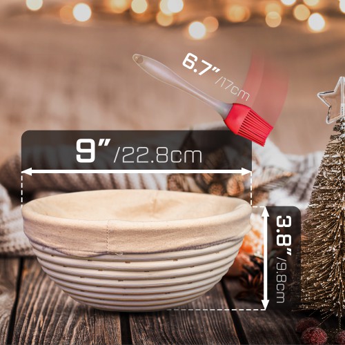 Bát ủ bột - Dụng cụ làm bánh - Bát mây trang trí