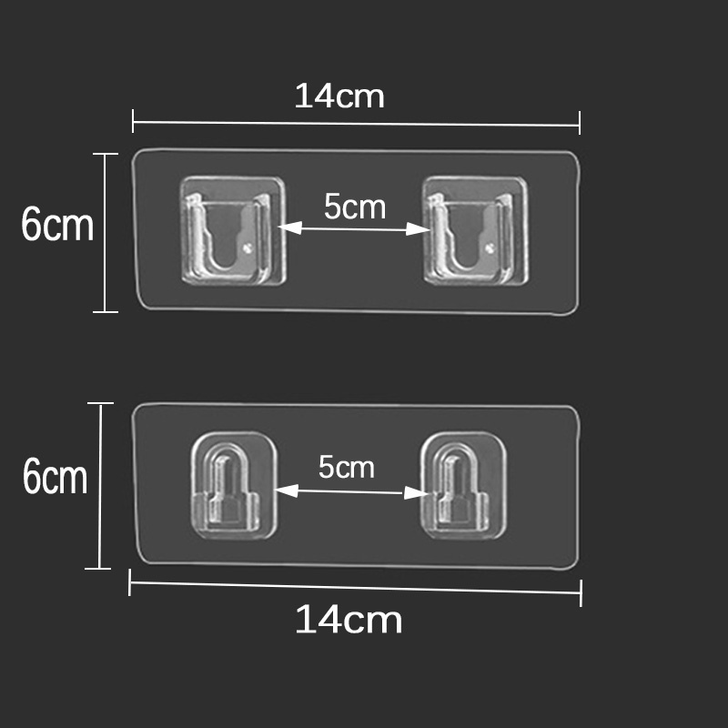 Miếng Dán Thay Thế Kệ Dán Tường Nhà Tắm, Nhà Bếp, Khay Xà Bông Hình Chữ U Đa Năng
