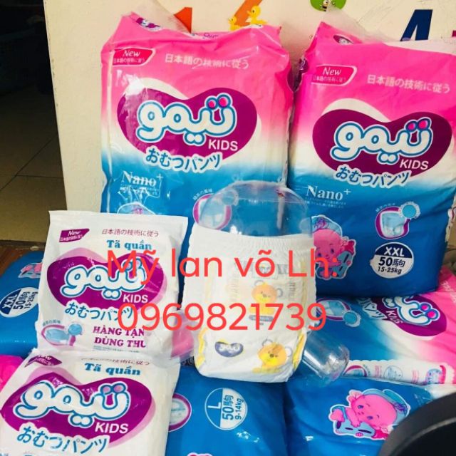 Bỉm quần gou kids đủ size 100M/100L/100Xl/100XXL.
