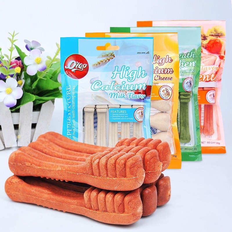 Xương gặm Orgo sạch răng , thơm miệng bổ sung Canxi cho chó