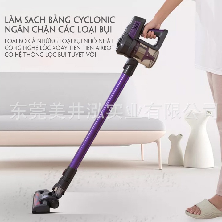 Máy hút bụi AIRBOT iRoom 2.0 phiên bản nâng cấp 19Kpa, động cơ không chổi than, hút giường nệm, xe hơi