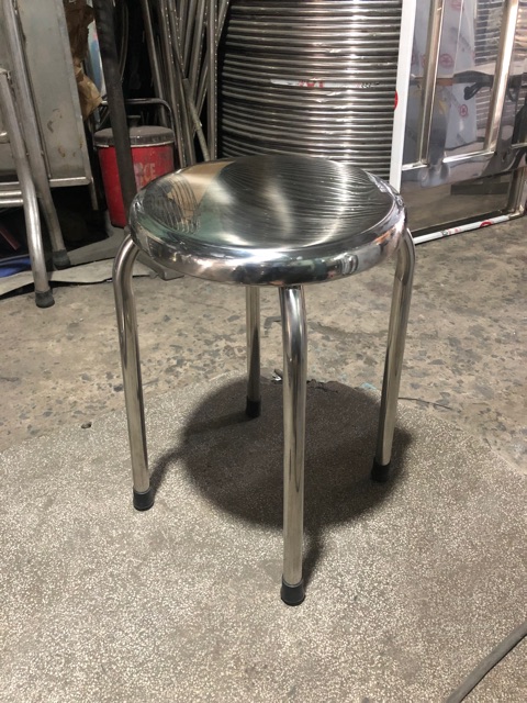 Ghế inox 4 chân cao 50cm inox 304 loại dày 1.2ly chất lượng cao giá tại xưởng sản xuất