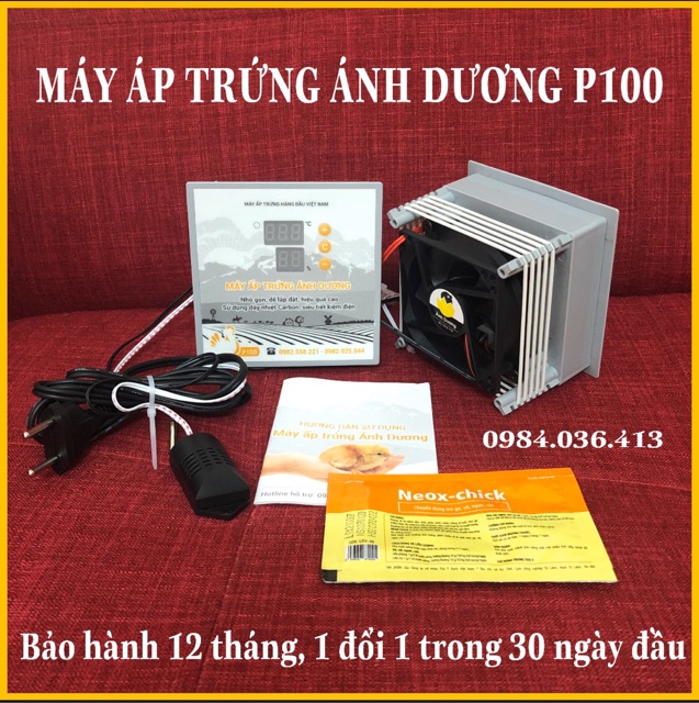 Máy ấp trứng mini Ánh Dương TẶNG ĐÈN SOI TRỨNG - máy ấp trứng gà, vịt, gia cầm - lắp vào thùng xốp