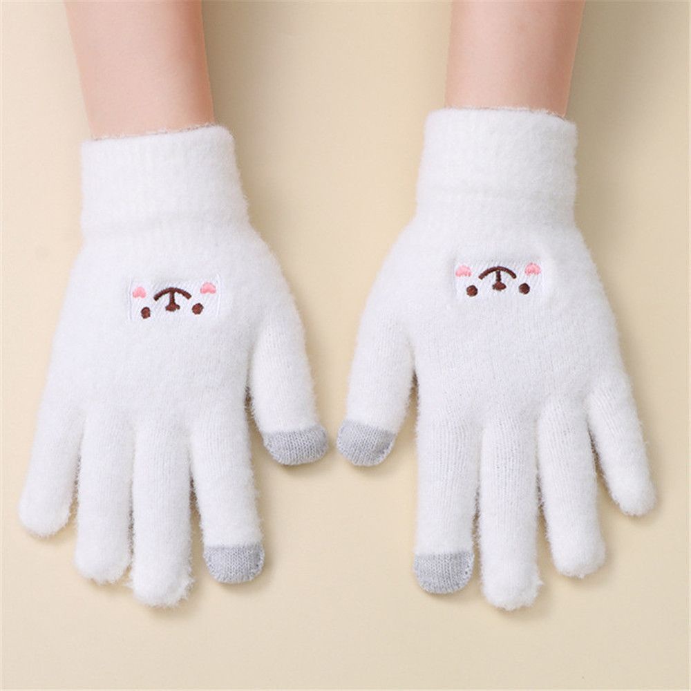 Găng Tay Dệt Kim In Hoạt Hình Thời Trang Mùa Đông Cho Nam Và Nữ