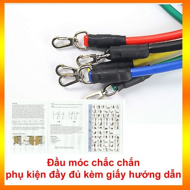 Sỉ dây tập gym ngũ sắc 11 món hàng chuẩn giá tốt nhất shopee -giadunghn1