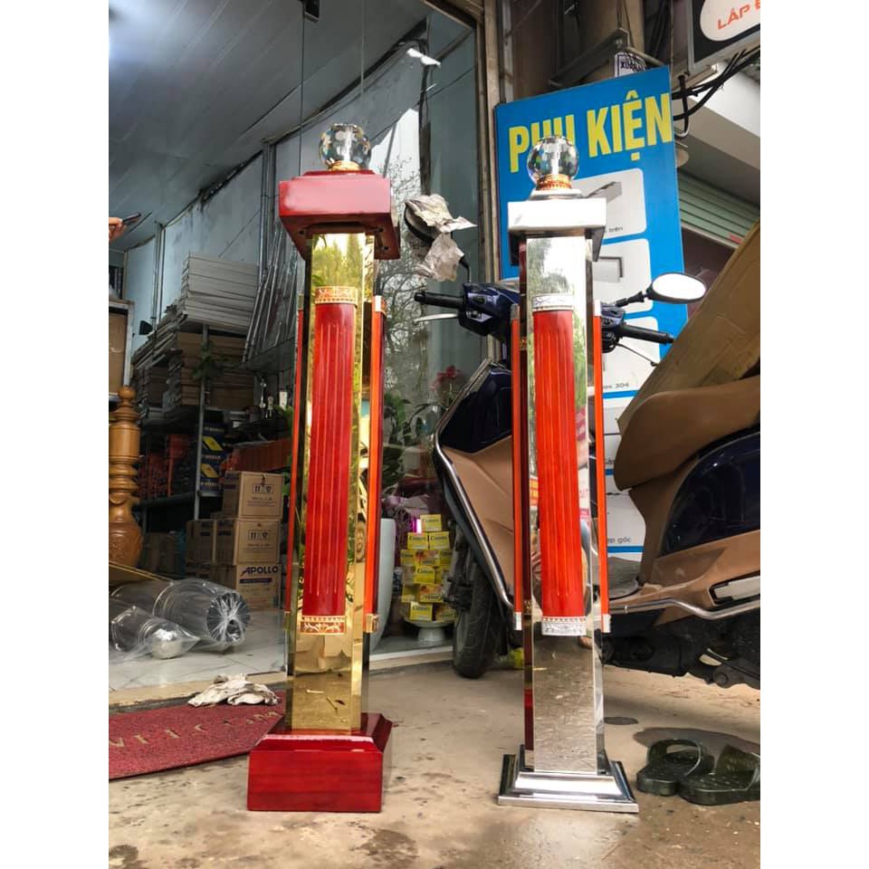 TRỤ CÁI INOX ⚡FreeShip⚡ TRỤ CẦU THANG ĐẦU THỦY TINH