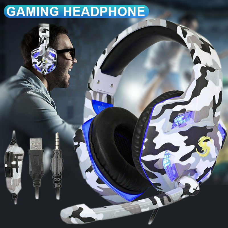Tai Nghe Gaming Có Dây Và Đèn Led Kích Thước 3.5mm Dành Cho Pc / Laptop / Ps4 Pro Bj Franchisky | BigBuy360 - bigbuy360.vn