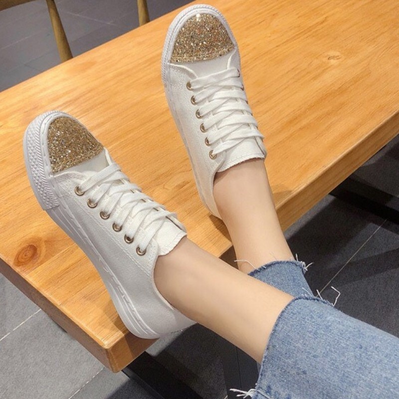 Giày Nữ Đế Bằng DVT34 Vài Phiên Bản Hàn Quốc Harajuku Ulzzang New