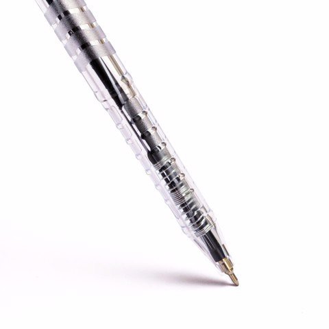 Bút bi Thiên Long TL-089 ngòi 0.5mm mực xanh/đỏ/đen dạng bấm cò nơi cầm tay có tiết diện tam giác vừa vặn với tay