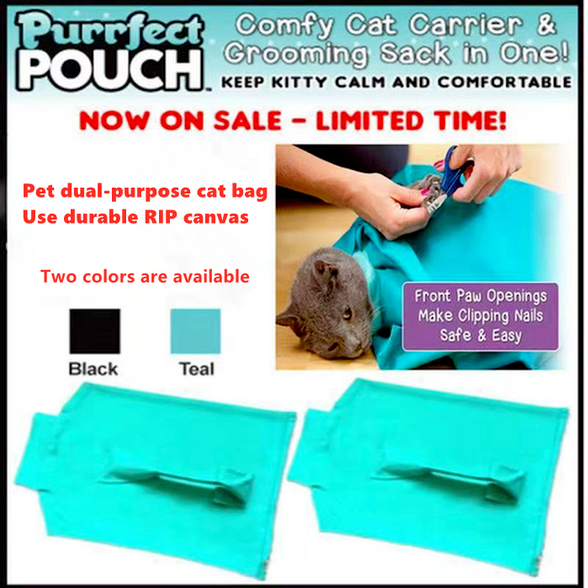 Túi rửa mèo, dụng cụ tắm cho mèo, dụng cụ vệ sinh và chải lông cho mèo, móng, tai, túi cố định chống xước, chống thoát hiểm