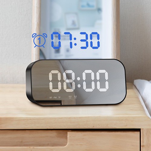 Loa Bluetooth ⚡FreeShip⚡  ACOME A5 5W Màn Hình LED Đồng Hồ Báo Thức - Hỗ Trợ Thẻ Nhớ &amp; Nghe FM
