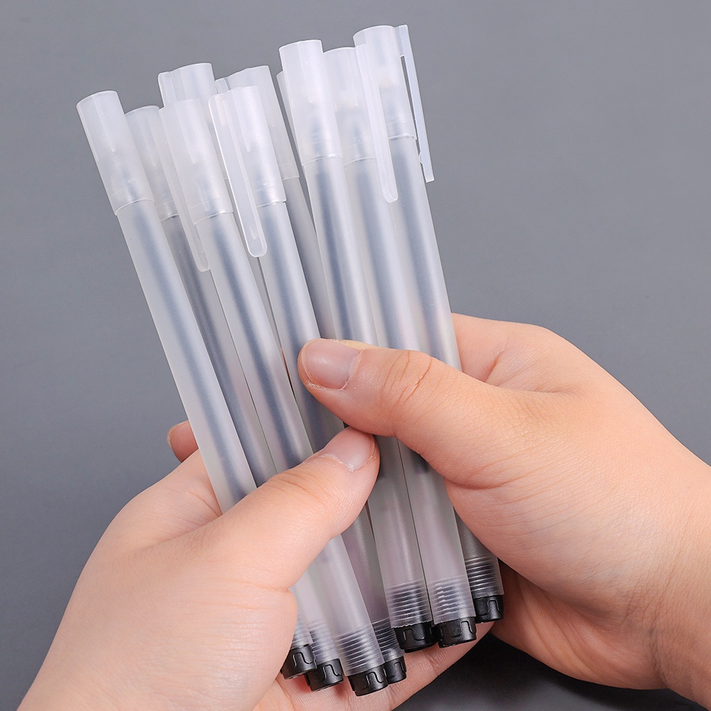Set 5 Bút Bi Mực Đen Ngòi 0.5mm