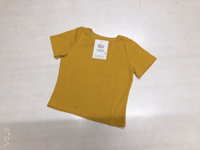 Áo croptop trơn nữ vải zip cottong nhiều màu siêu co dãn | BigBuy360 - bigbuy360.vn