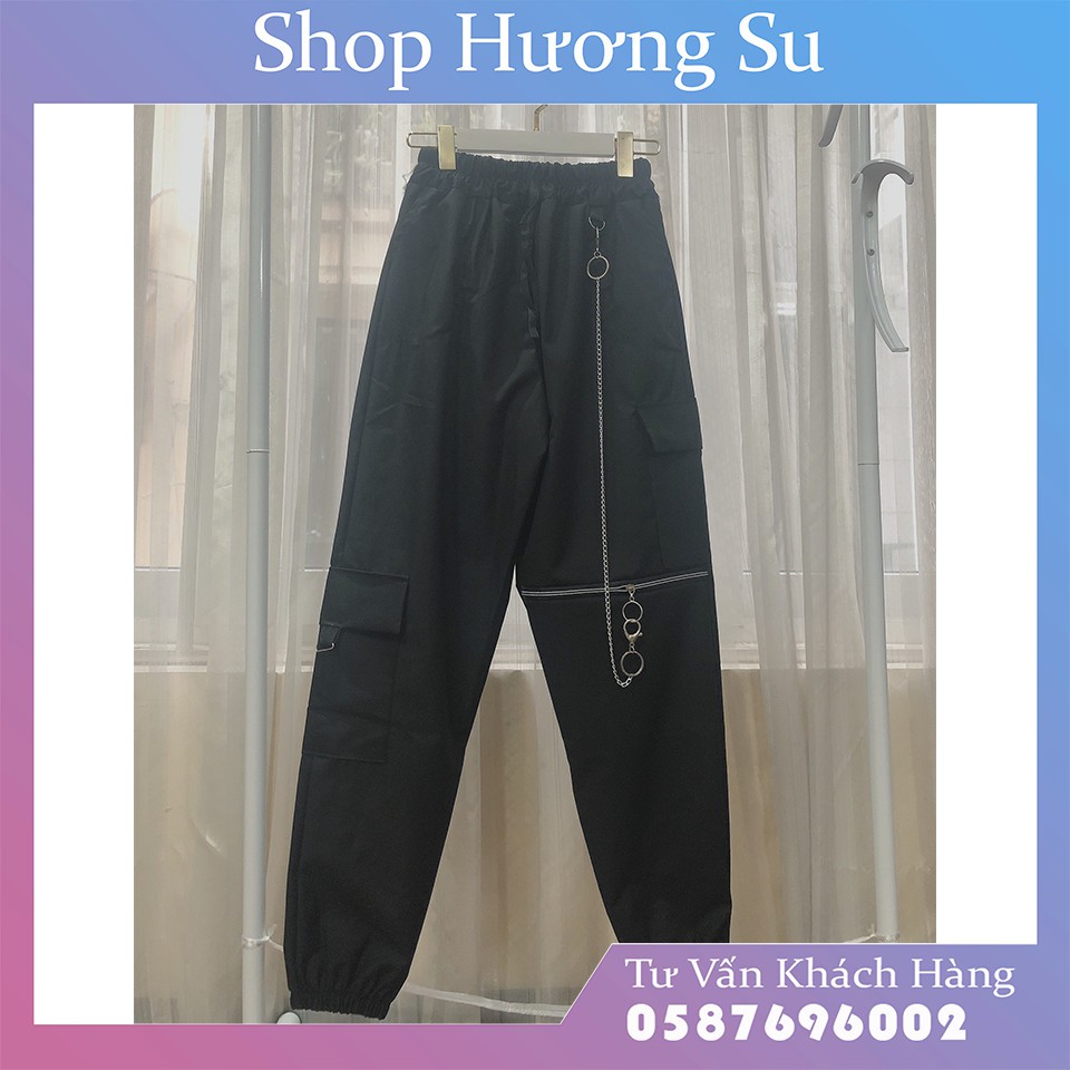 [CÓ ẢNH THẬT] QUẦN JOGGER KHÓA NGANG GỐI DÂY XÍCH-HươngSu