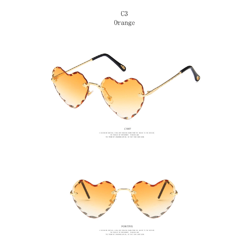 Kính mát nữ SAMJUNE gọng hình trái tim thời trang