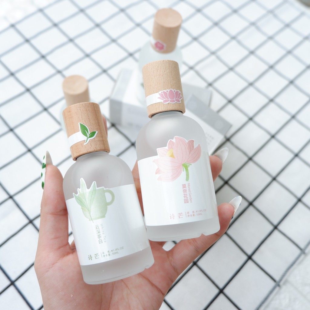 Nước hoa body mist Shi Mang chai tròn nắp gỗ đủ các hương thơm mát 50ml g20shop | Thế Giới Skin Care