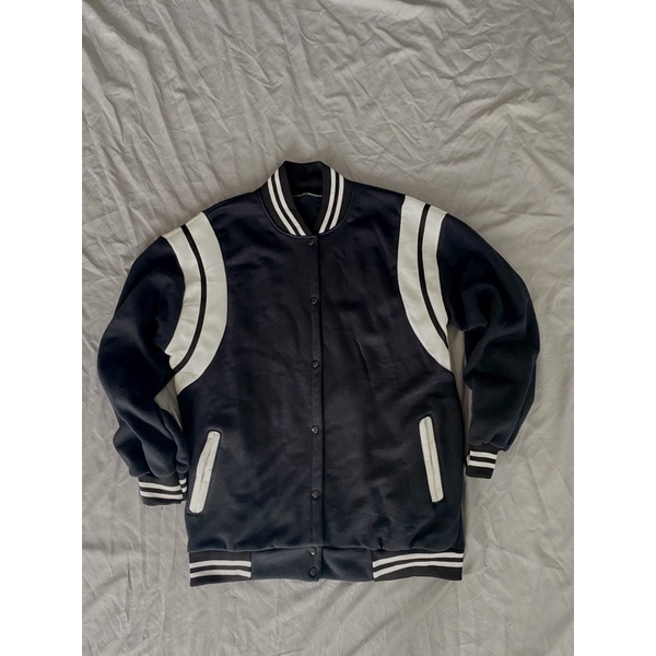 Áo BOMBER TAY VIỀN TRẮNG GIÁ SỈ