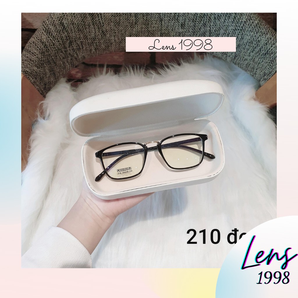 [HÀNG SẴN] Gọng kính cận nữ Lens 1998 nhựa dẻo, mắt vuông KOREA