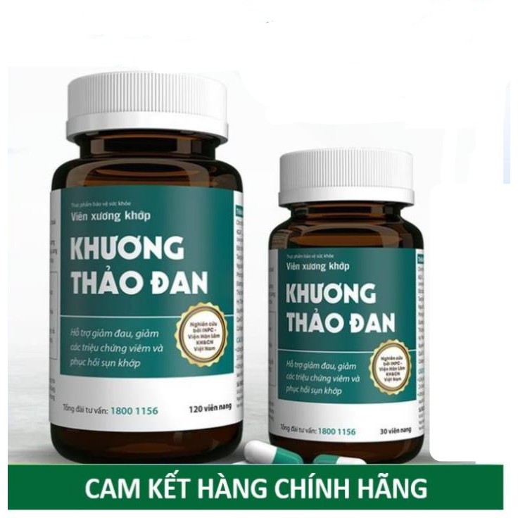 Khương Thảo Đan - Hỗ trợ giảm đau, giảm các triệu chứng viêm và phục hồi sụn khớp (30,120 viên) [Chính hãng]