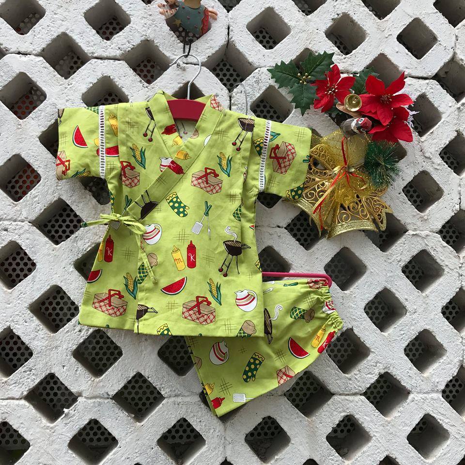 DỌN KHO XẢ Bộ Yukata cho bé số 5 (17-22kg)