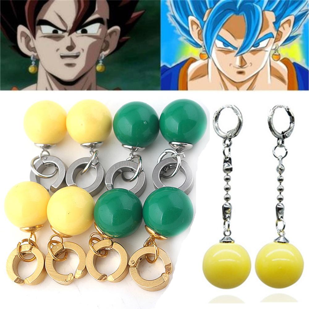 LILYES 1 Đôi Bông Tai Kẹp Hóa Trang Nhân Vật Trong Dragon Ball Z