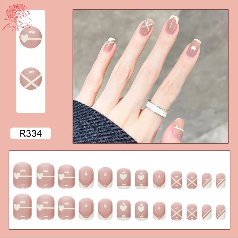 Bộ 24 Móng Tay Giả Kèm Keo Dán Tiện Dụng