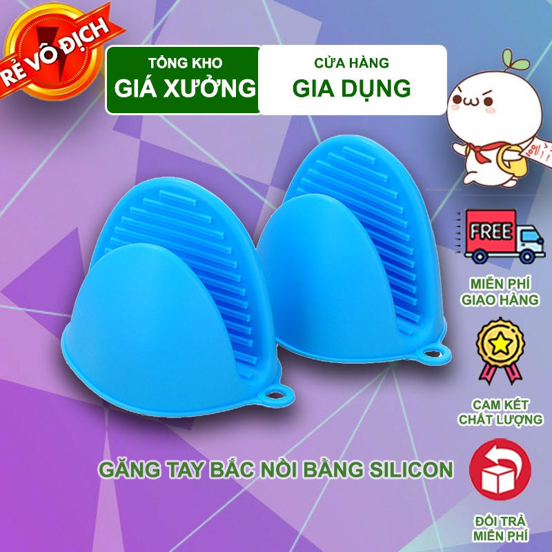 Găng tay silicon chịu nhiệt - bao tay đa năng hình mỏ vịt