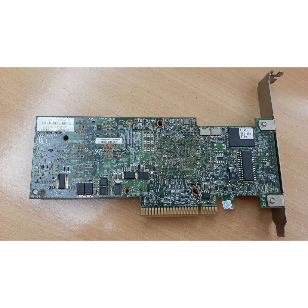 Card RAID IBM M5015 SAS Controller RAID 6GBps PCIe x8 kèm theo Advanced RAID 6, 60 Key 46M0930 46M0931