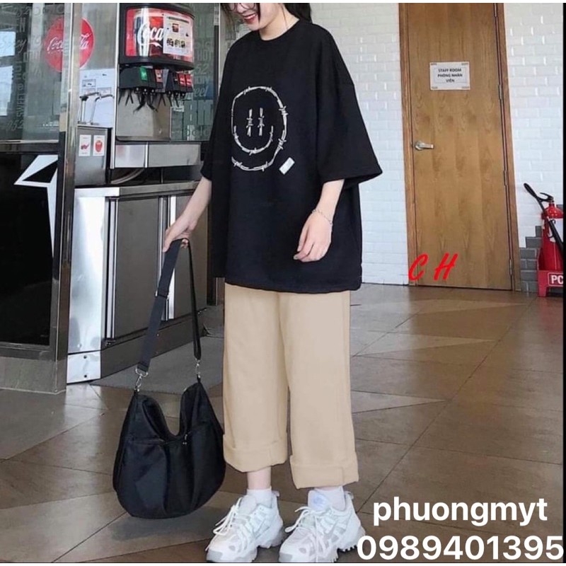 Sét áo mặt cười số 9 +quần Kaki be CH11