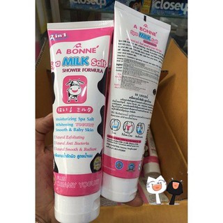 (TUÝP) Muối tắm sữa bò tẩy tế bào chết A Bonne Spa Milk Salt - Shower Formula, Thái Lan - Dạng Tuýp 350gr