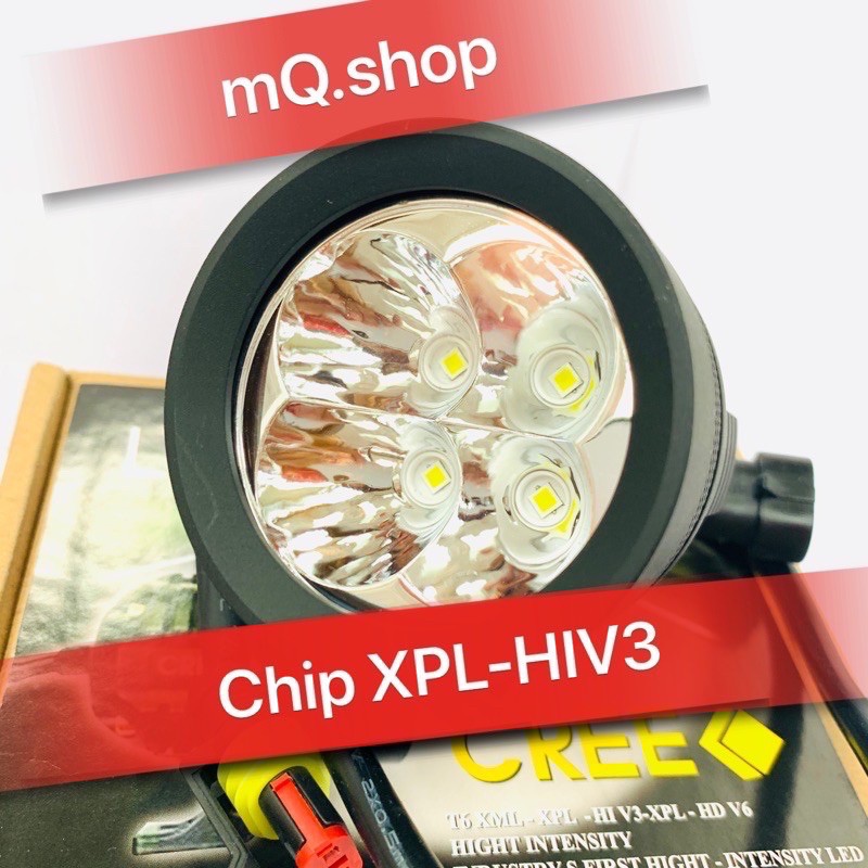 Trợ sáng L4x Cree chíp led XPL-HIV3-Kính Tím-Full phụ kiện