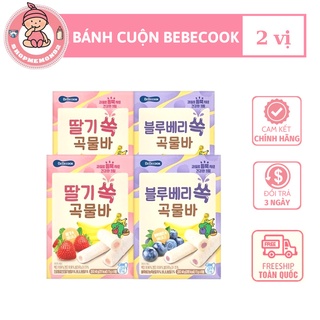 Bánh cuộn ngũ cốc Bebecook Hàn Quốc cho bé ăn dặm date t9/2023