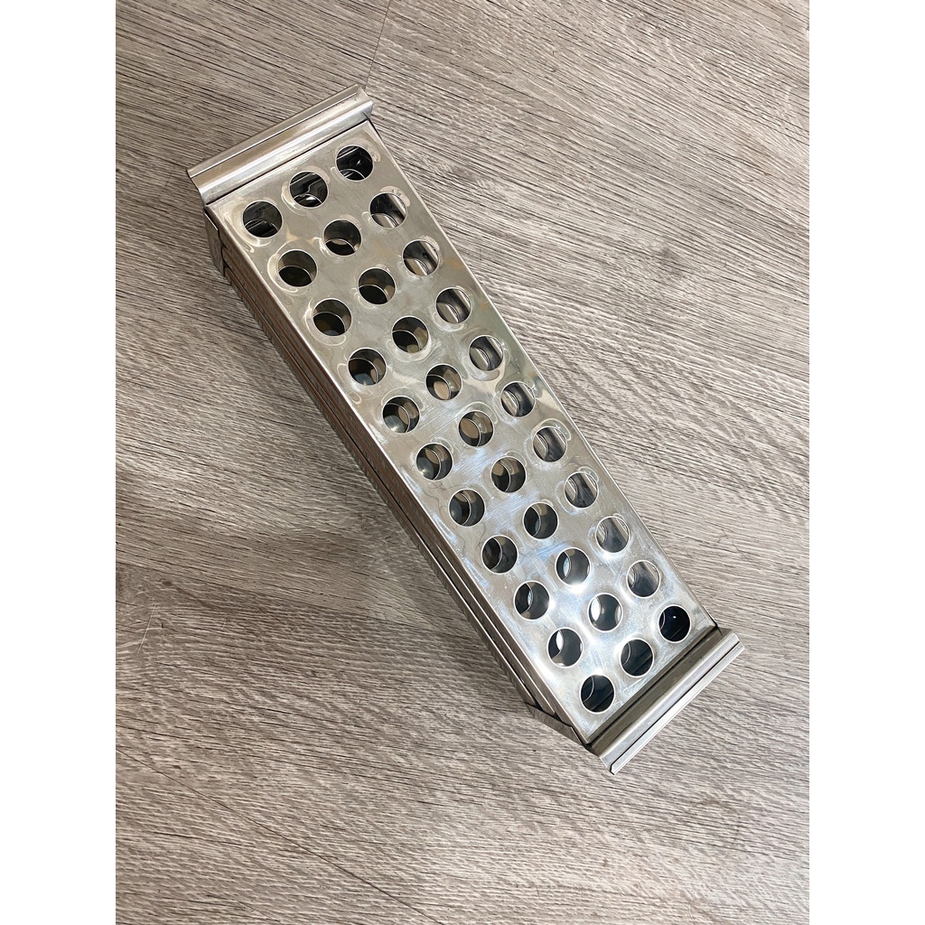 Giá inox đựng ống nghiệm 30 ống