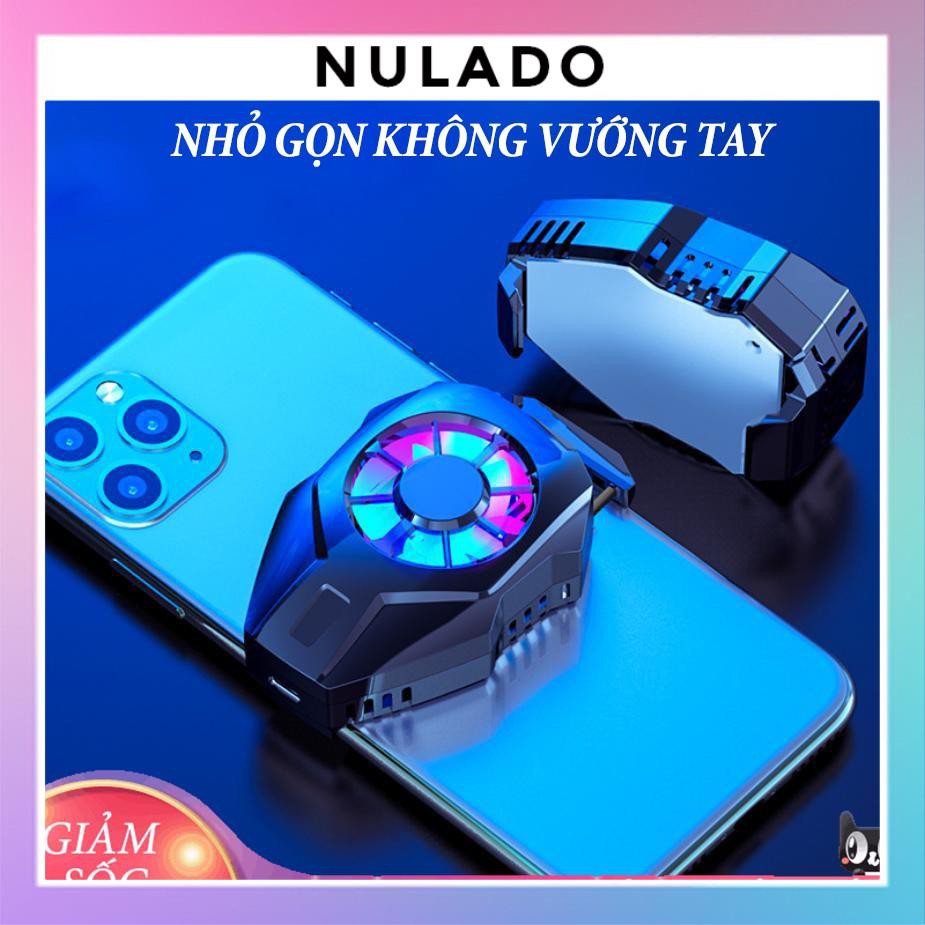 Quạt tản nhiệt gaming SÒ LẠNH siêu mát Memo L01 cho điện thoại NULADO