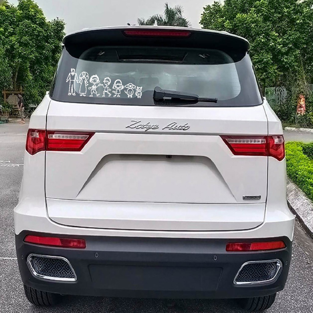 Tem xe hơi, sticker, tem xe gia đình độc đáo nhiều mẫu