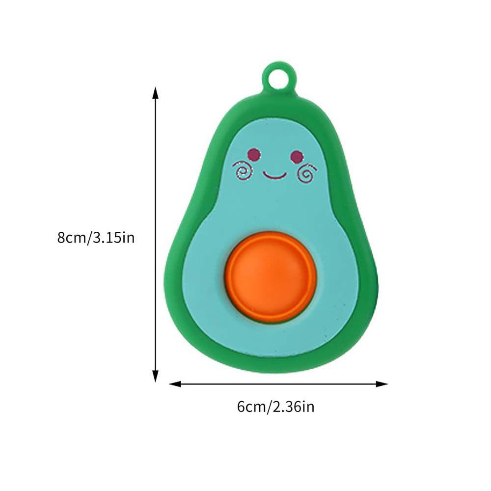Đồ Chơi Bóp Giảm Căng Thẳng Hình Quả Bơ Bằng Silicone