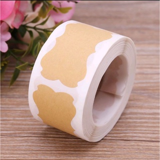 Set 20 nhãn dán chai lọ bằng giấy Kraft