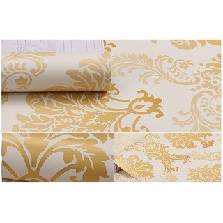 Decal giấy dán tường châu âu vàng