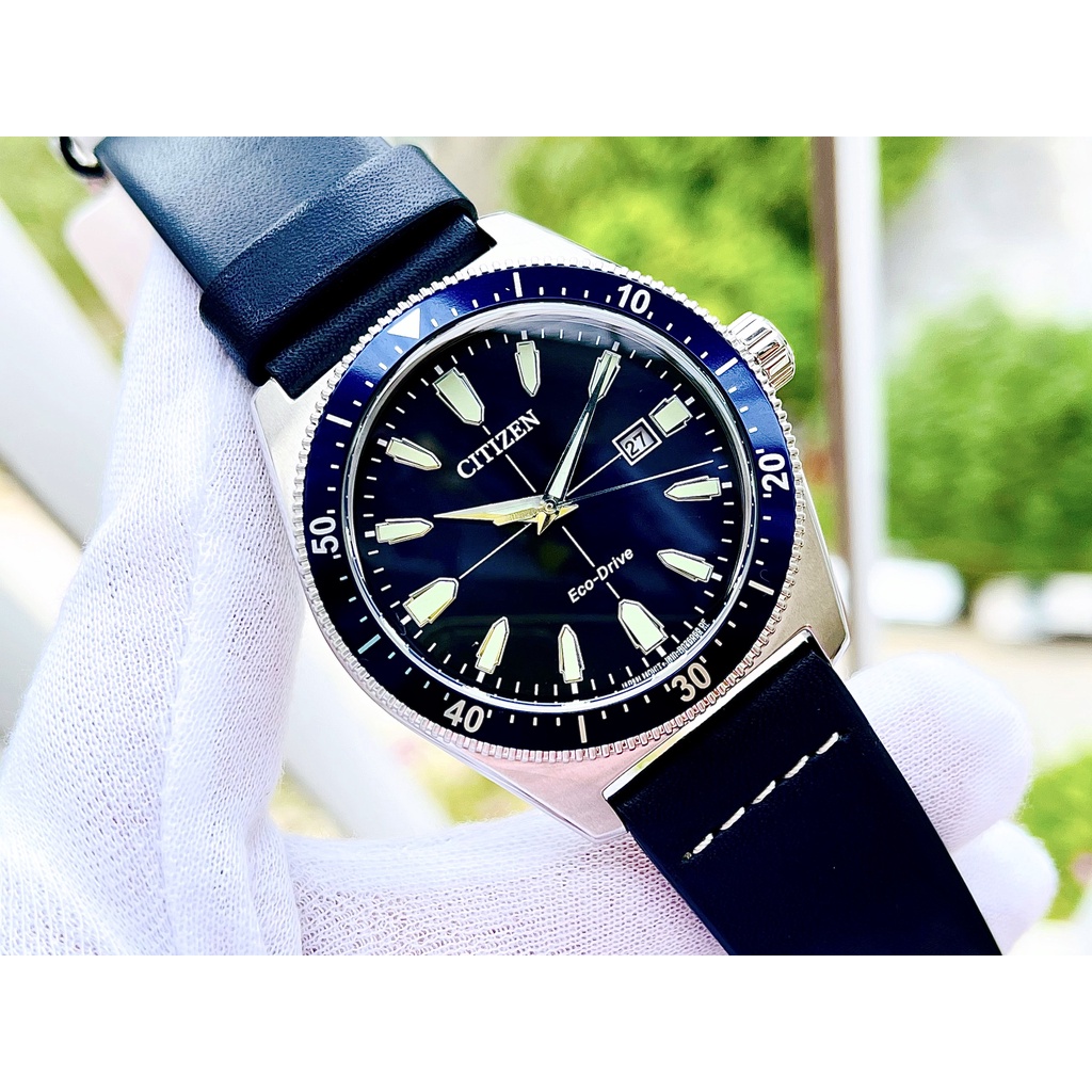 Đồng Hồ Nam CITIZEN AW1591-01L Nam Eco-Drive Lịch Ngày 43mm Chính Hãng Tặng Dây Da Cao Cấp