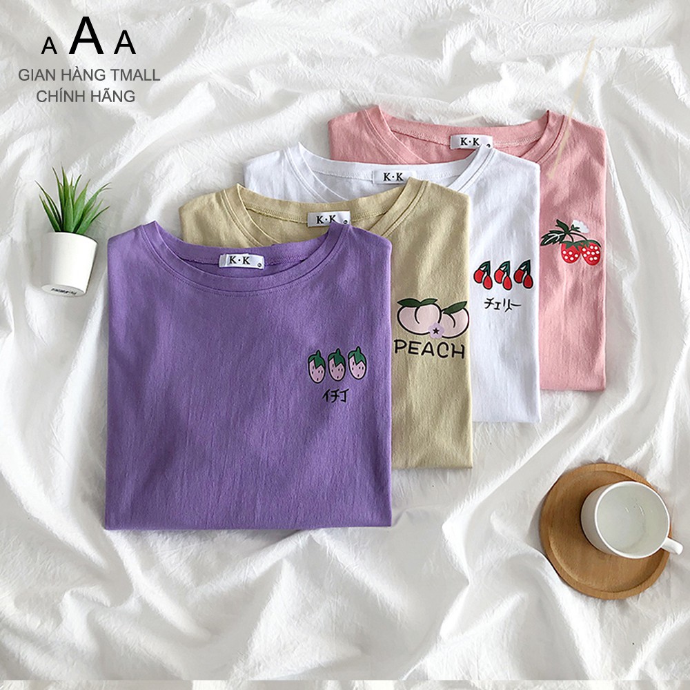 Áo thun tay lỡ AAA dáng Unisex form rộng phong cách Ulzzang nhiều mẫu khác nhau