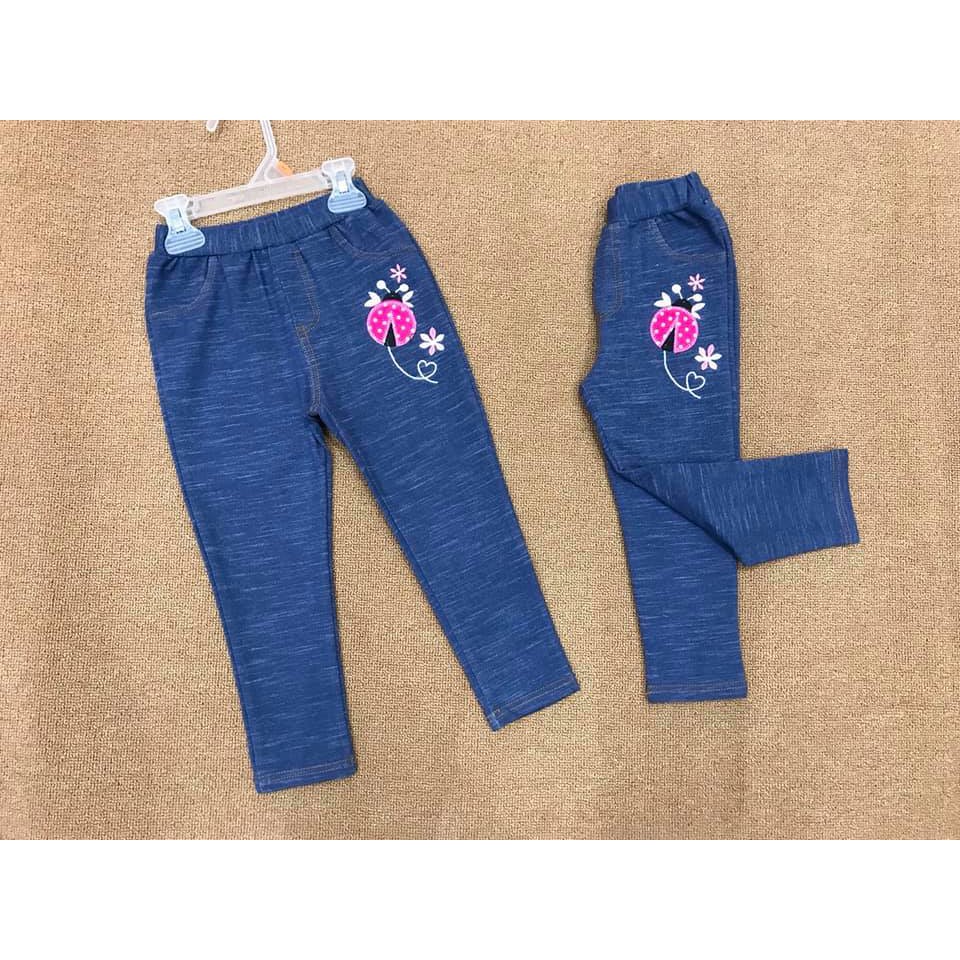 Quần tregging giả jeans co giãn