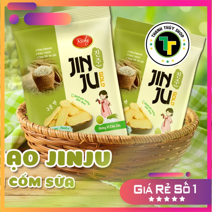 Bánh gạo Jinju Hàn Quốc vị cốm sữa siêu mới toanh cực ngon trên thị trường loại 134g