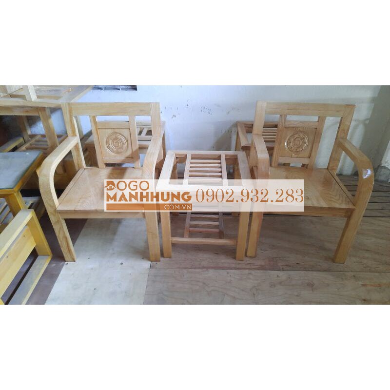 Bộ bàn ghế phòng ngủ gỗ sồi