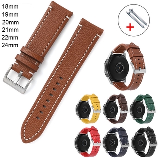Dây Đeo Đồng Hồ Bằng Da Thật Mềm 18mm 19mm 20mm 21mm 22mm 24mm